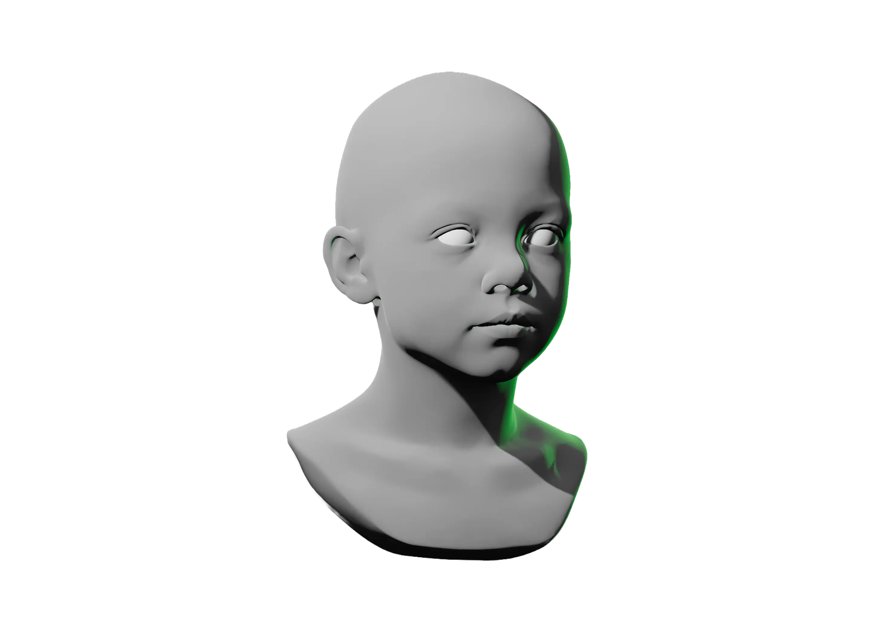 Child face reference with neutral expression.